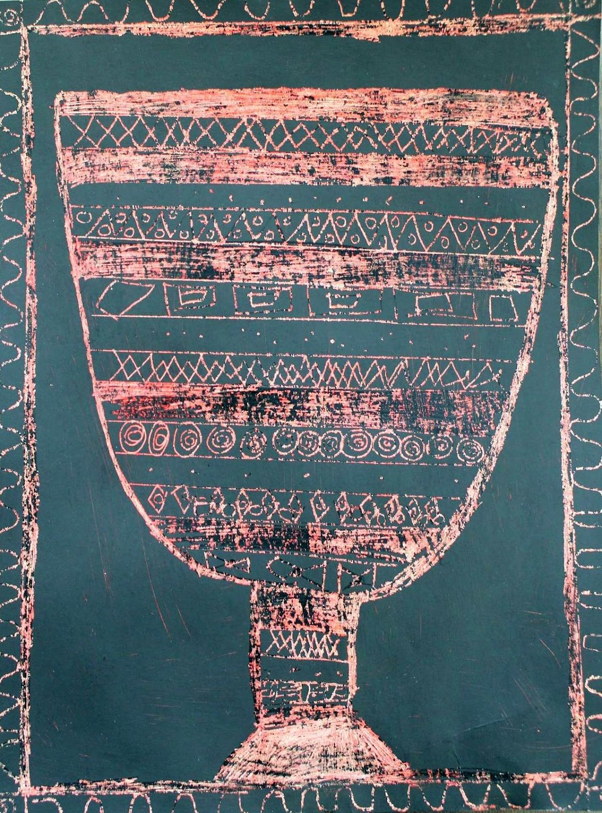 Art Room 104 Greek Pottery Scratch Art