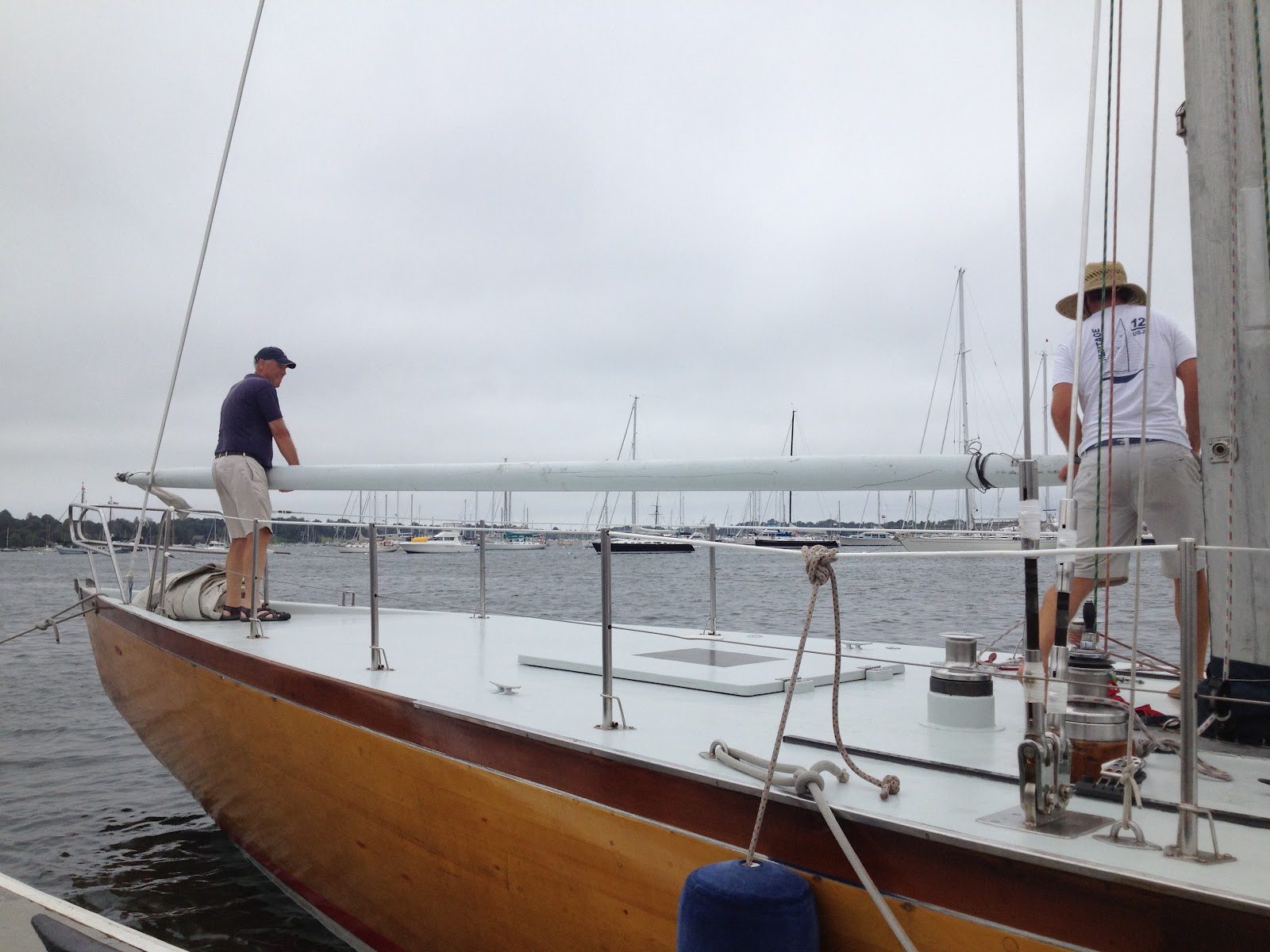 12 Meter Charters Sailing in Newport, RI Team Heritage Gets Race Ready!