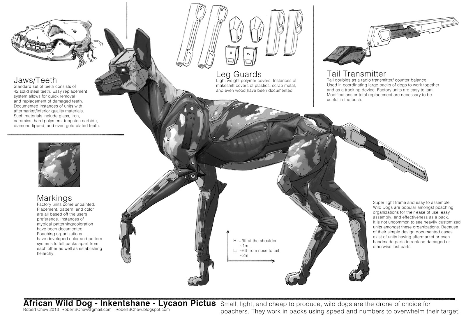 robs art blog big five african wild dog big dog metal works