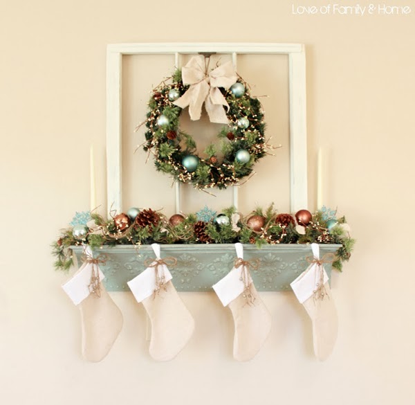vintage whites blog 4 ways to hang without a mantel christmas mantel hook