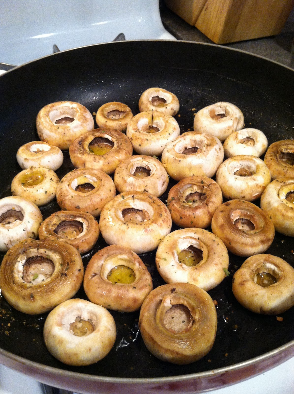 Herb Rubbed Mushroom Caps Homestead Recipes