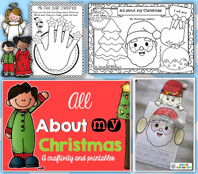 All About My Christmas Craftivity and Printables Clever Classroom