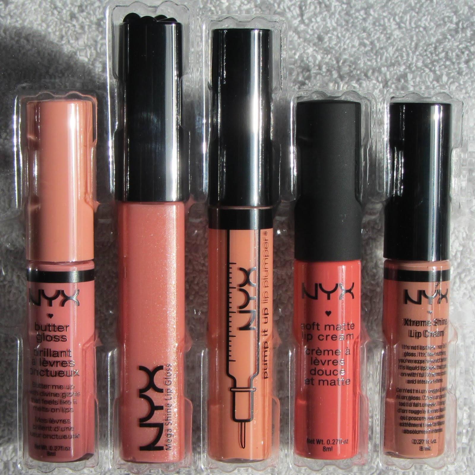 *Nina's Bargain Beauty* NYX The "IT" List Natural Lip Gloss Set )