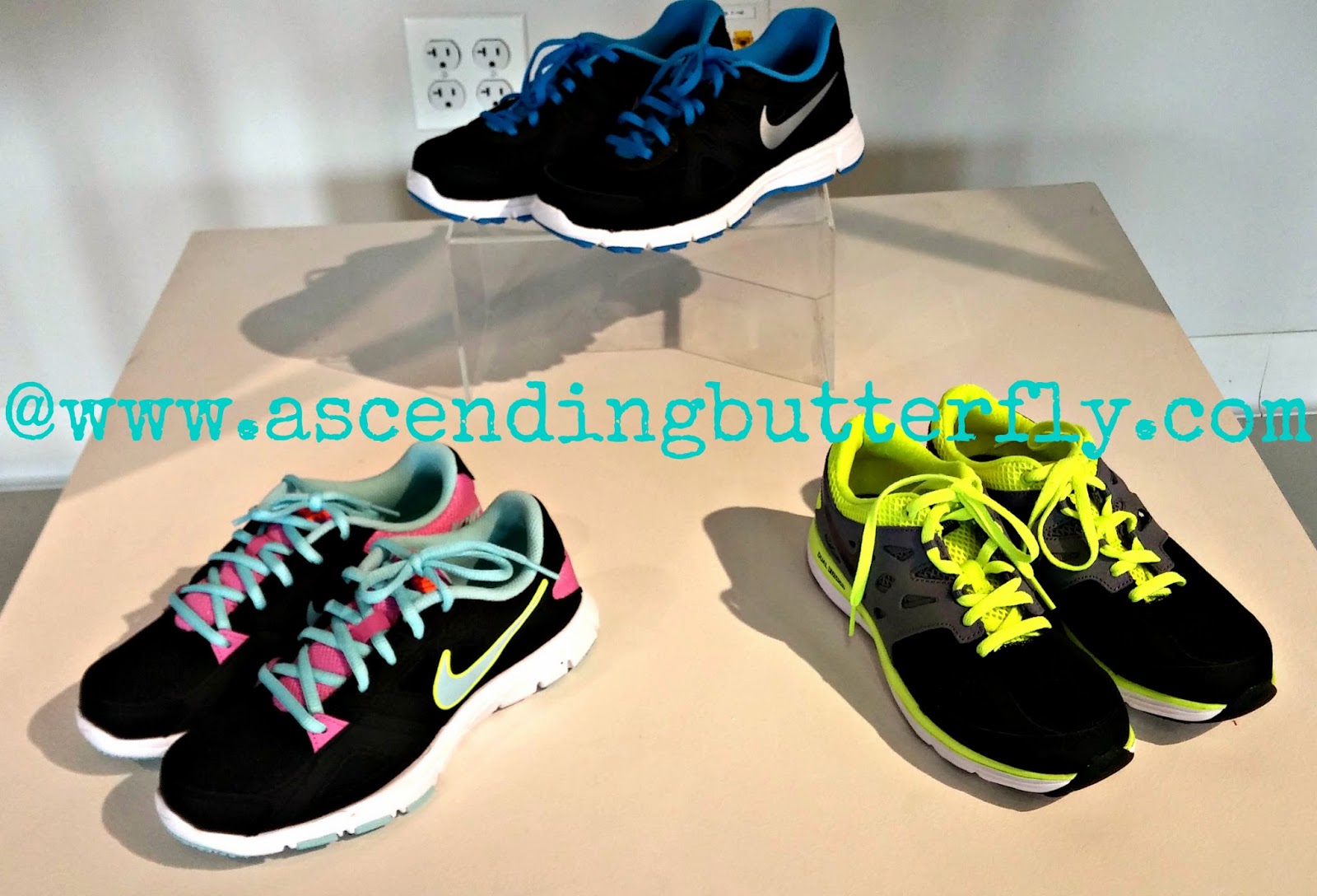 Athletic Footwear on display at JCPenney 2014 Back to School Press Preview