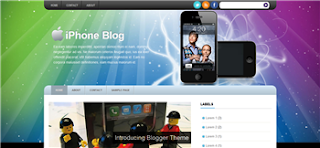 iPhone Blog Blogger Template is a apple i related template