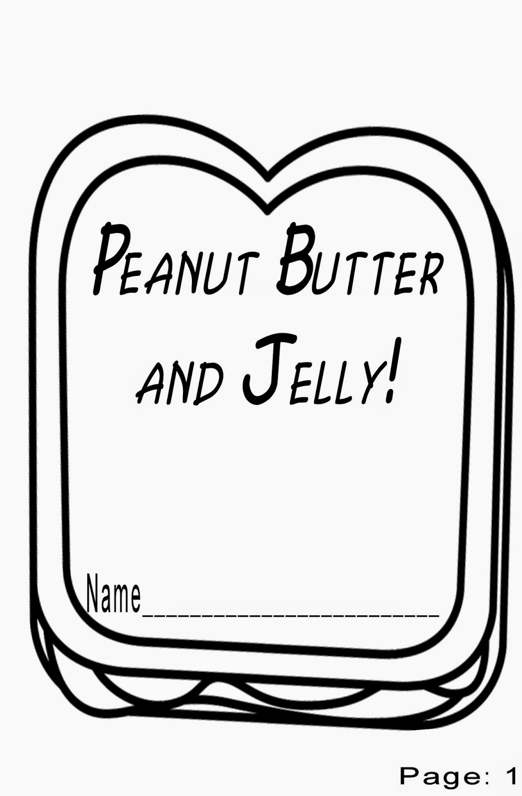 Christina's Kinder Blossoms Peanut Butter and Jelly (song) booklet
