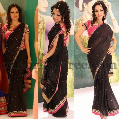 Sequins Saree with Crystal Blouse 