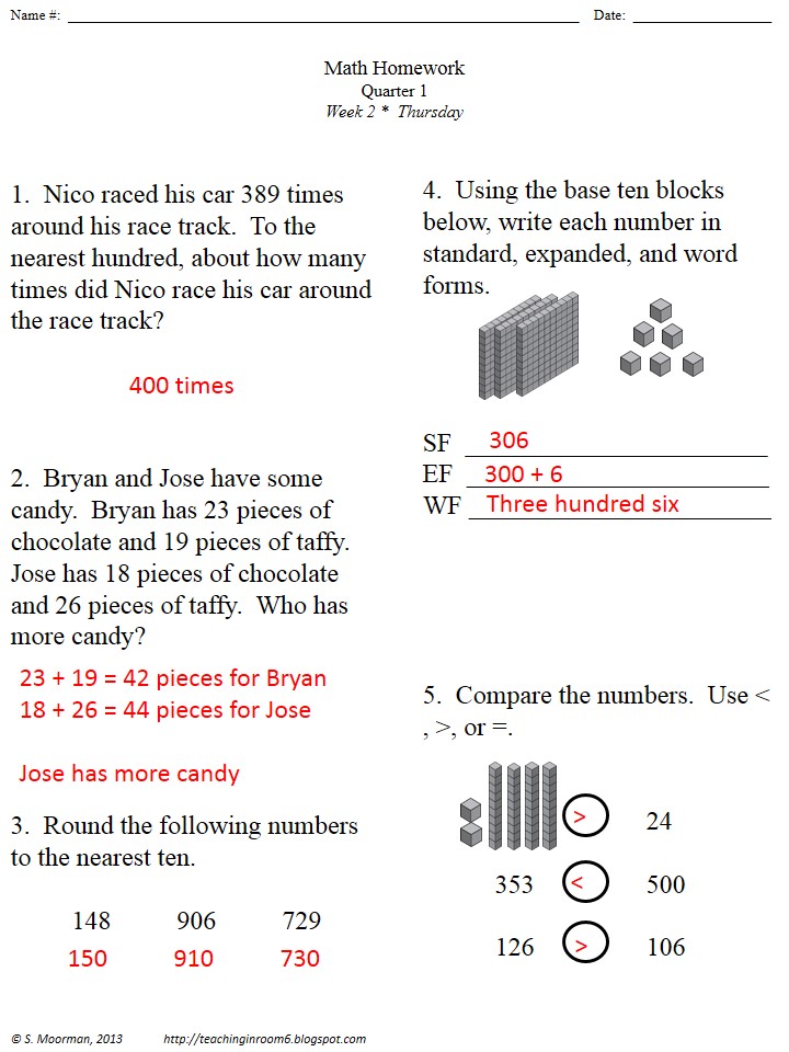 help with 3rd grade math homework