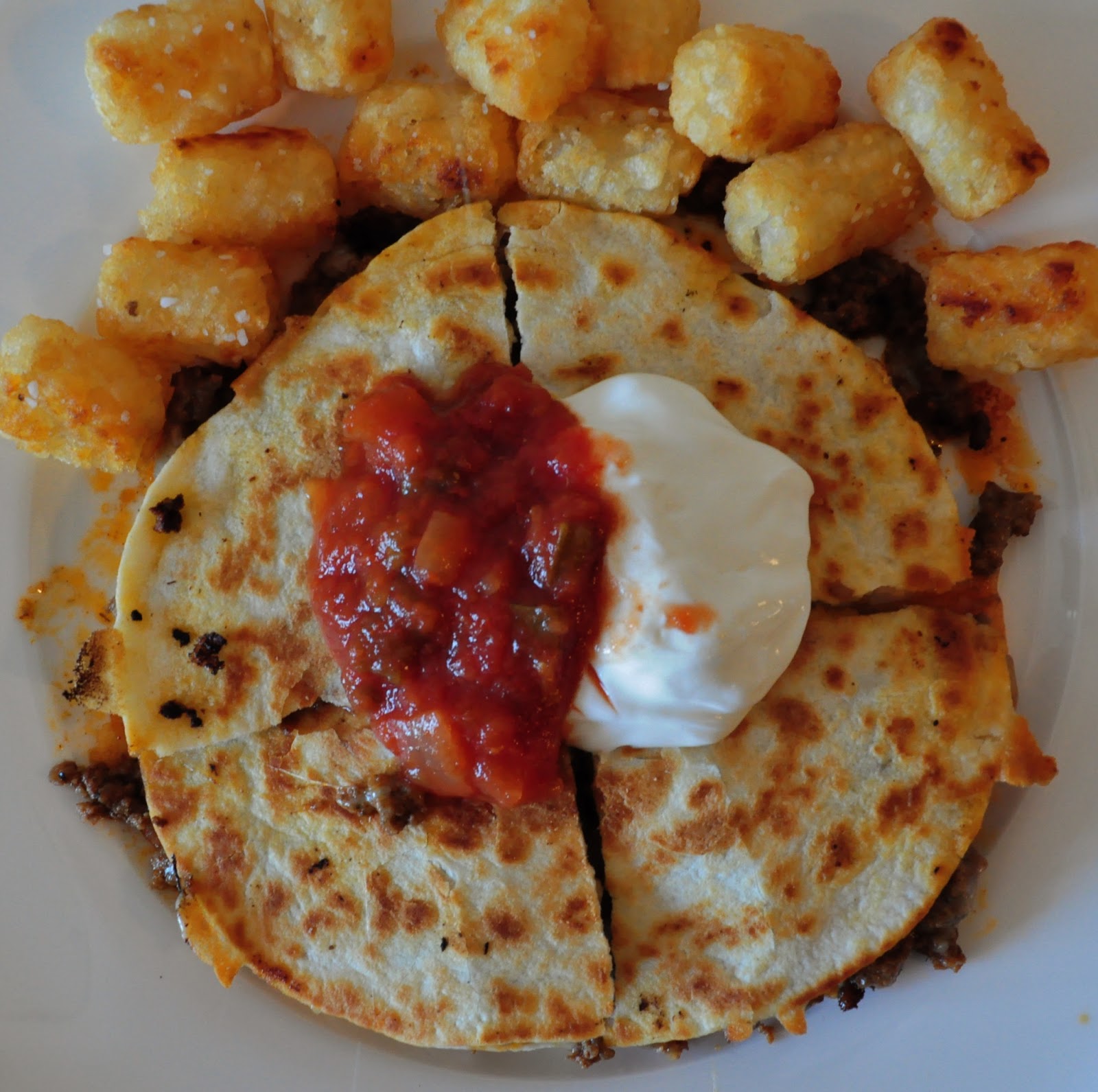 My Tiny Oven Taco Quesadillas