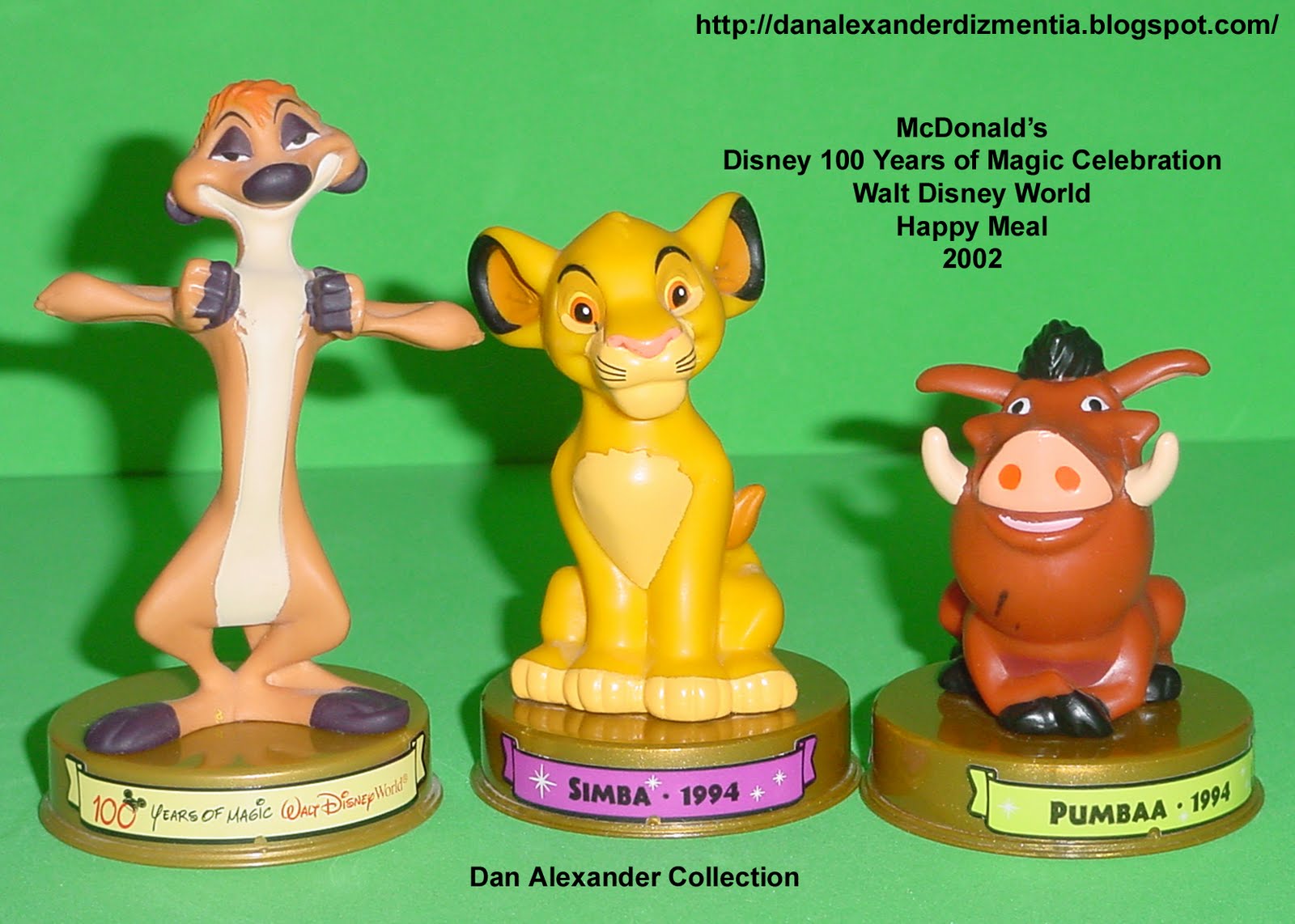 Pumbaa Finger Puppet  McDonald's Kids Meal  2003 The Lion King 1 1/2 Details about   Disney 