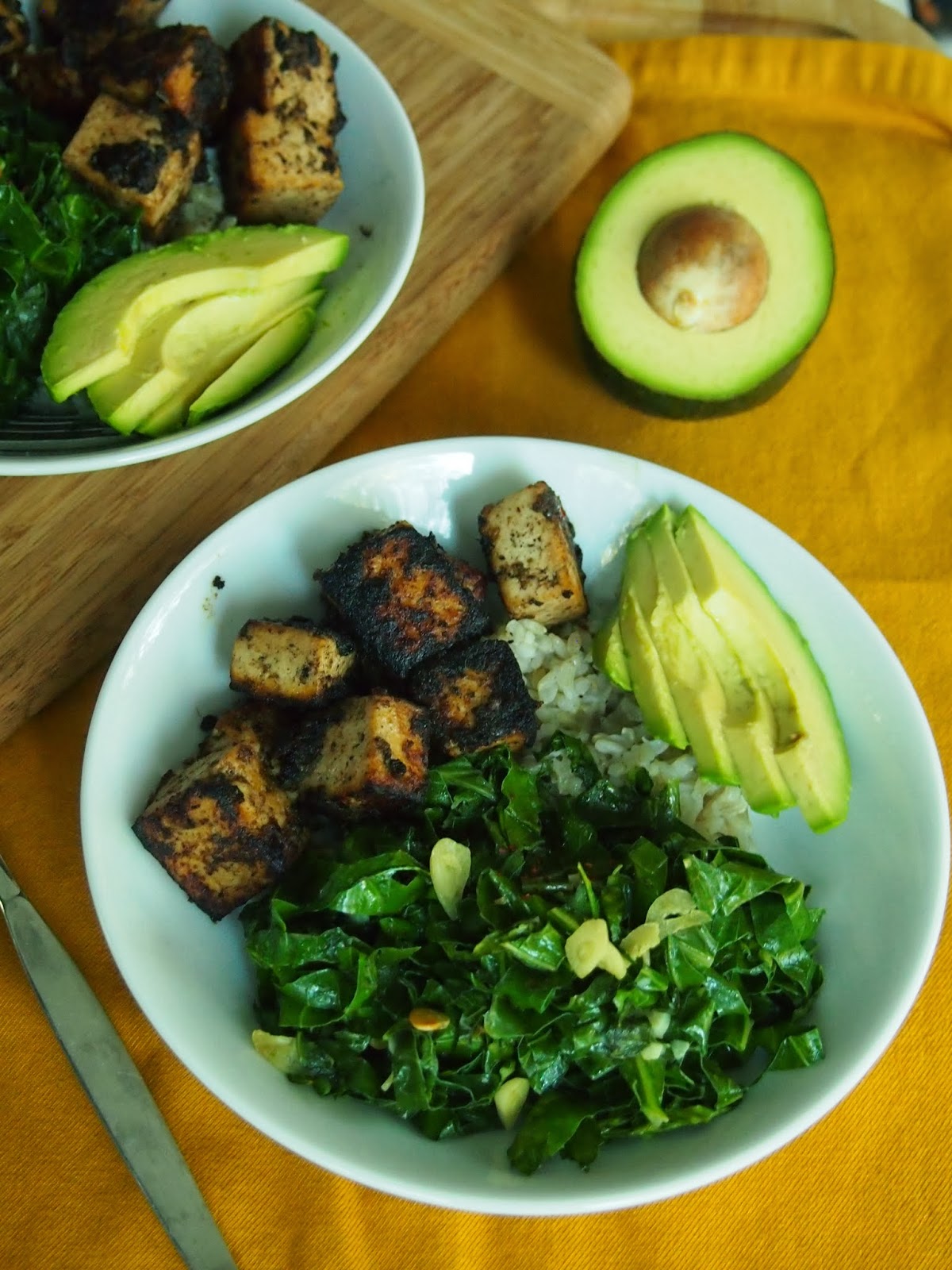 An Avocado A Day Jamaican Jerk Tofu Bowl at The Vegan Wannabe