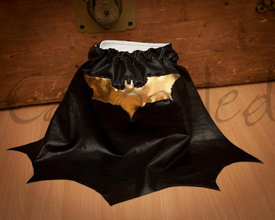 Batman WAHM custom cloth diaper by Cadoozled