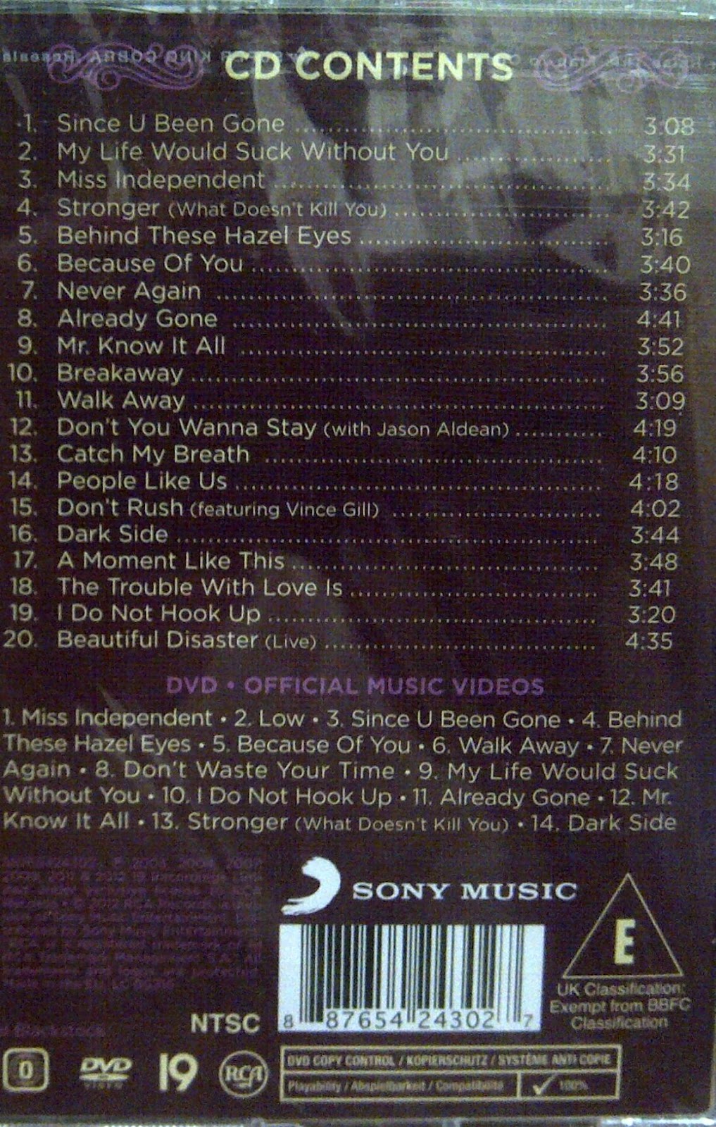 Kelly Clarkson Greatest Hits Chapter One Deluxe Edition 2012 FLACrar