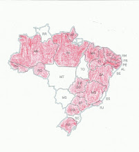 Mapa dos núcleos da Rede no Brasil