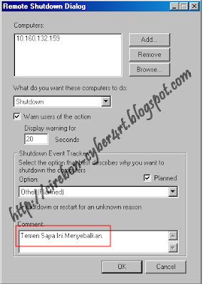 Trick Mematikan Komputer Orang Lain Lewat CMD Trick Mematikan Komputer Orang Lain Lewat CMD