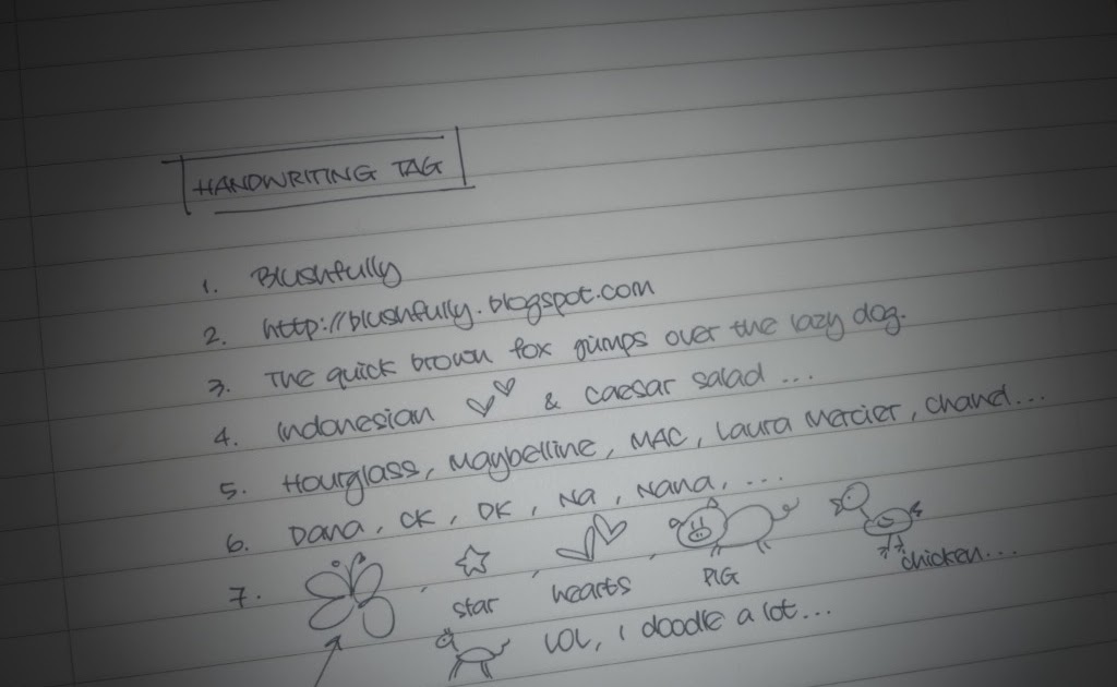 TAG Handwriting Tag