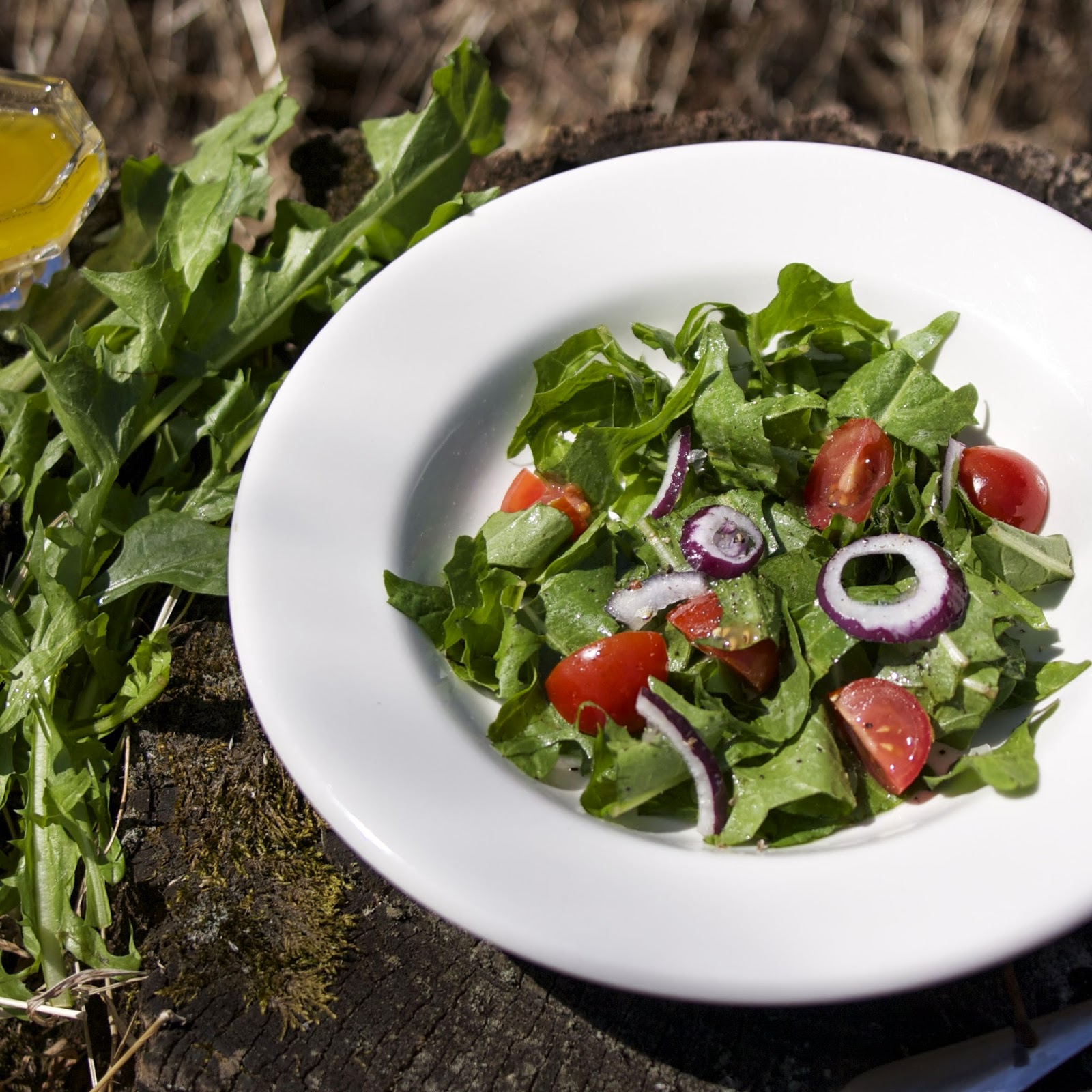 Salad of dandelions - health salad Salad of dandelions - health salad