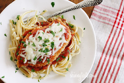 Baked Chicken Parmesan - kid-friendly and much healthier than frying!