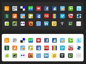 Social Media Icon Mini Pack, Icons, Social Bookmarks Icons