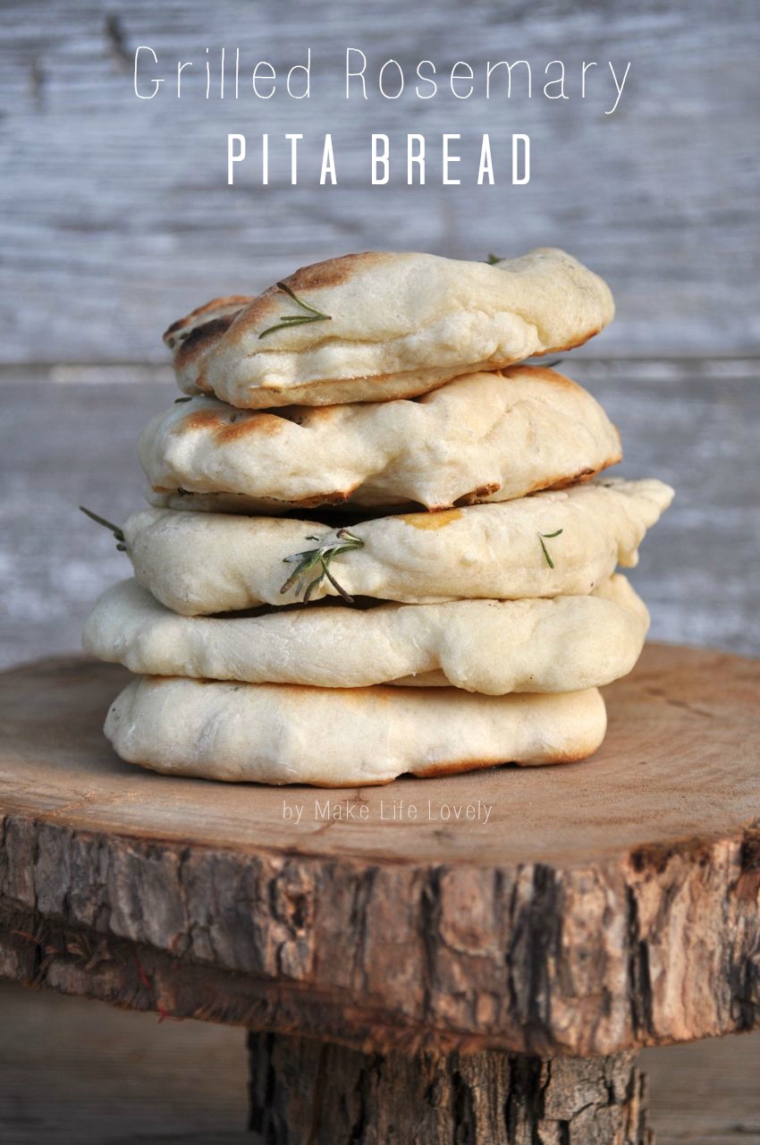 Grilled Rosemary Pita Bread Make Life Lovely