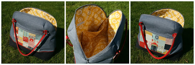 Sewing the Aeroplane Bag (pattern by Sew Sweetness) review with tips for amendments and alternative supplies to use.