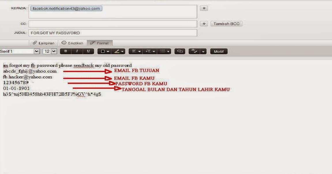 Cara hack email yahoo