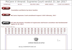 McCann V Amaral: Supreme Court verdict 31 Jan 2017. Costs for the Appellants!