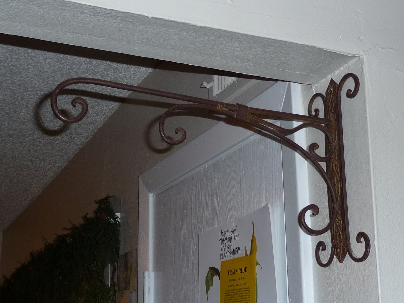 The Phillips' Moving Sale Decorative Wrought Iron Wall Hanger 5 OBO