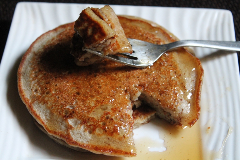 Eggless Flaxseed Pancakes Recipe Whole Wheat, Flaxseed & Honey