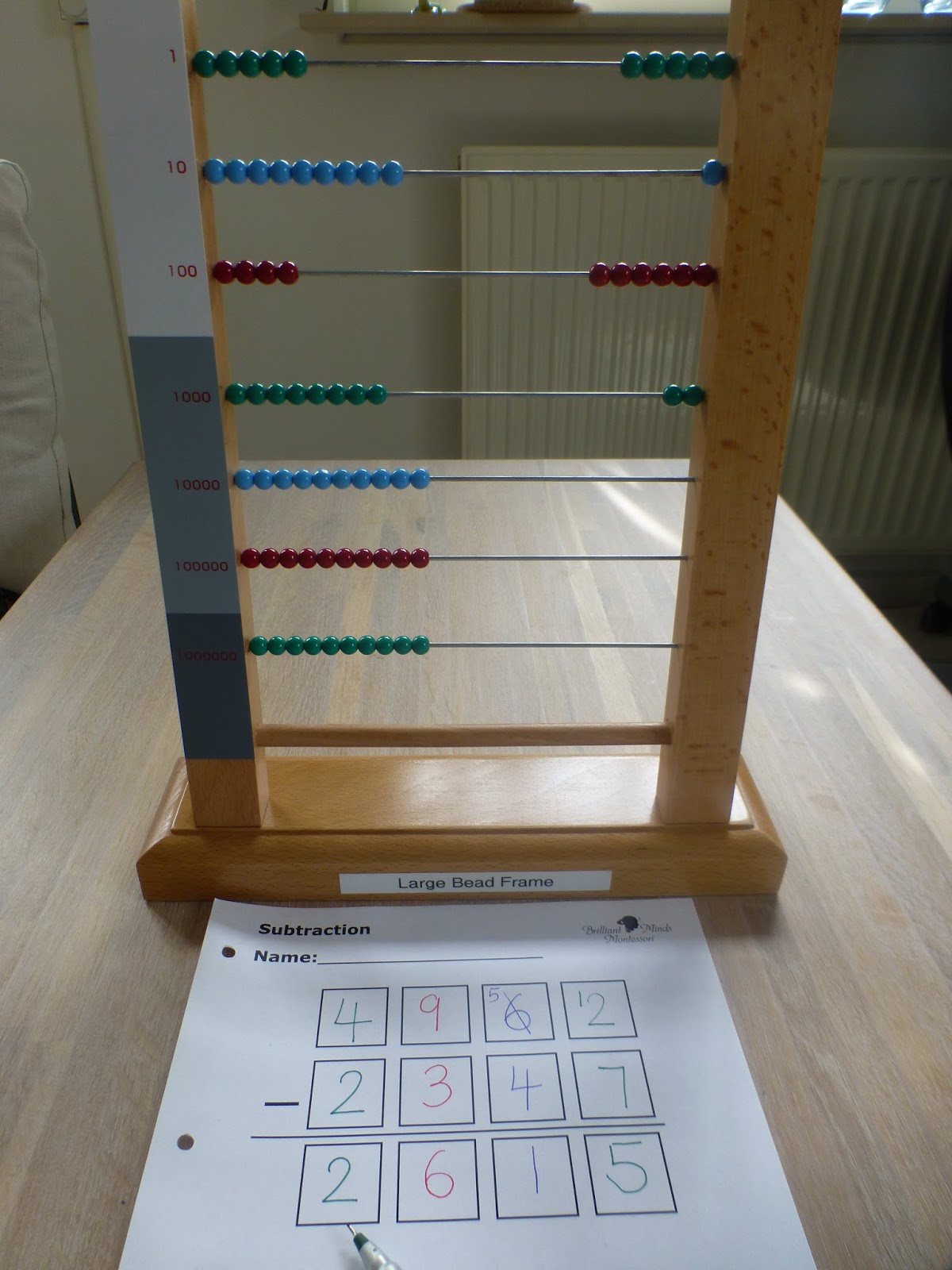 Family FECS Montessori Activity Small Bead Frame Dynamic