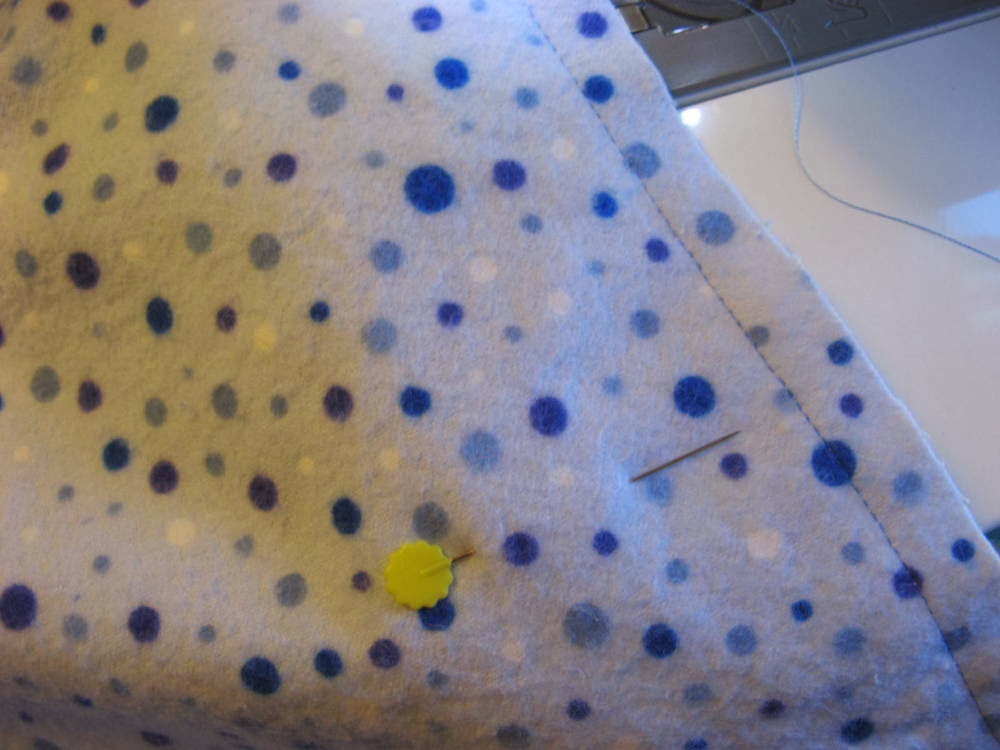 Stitching With 2 Strings Tutorial Satin Binding on a Baby Blanket