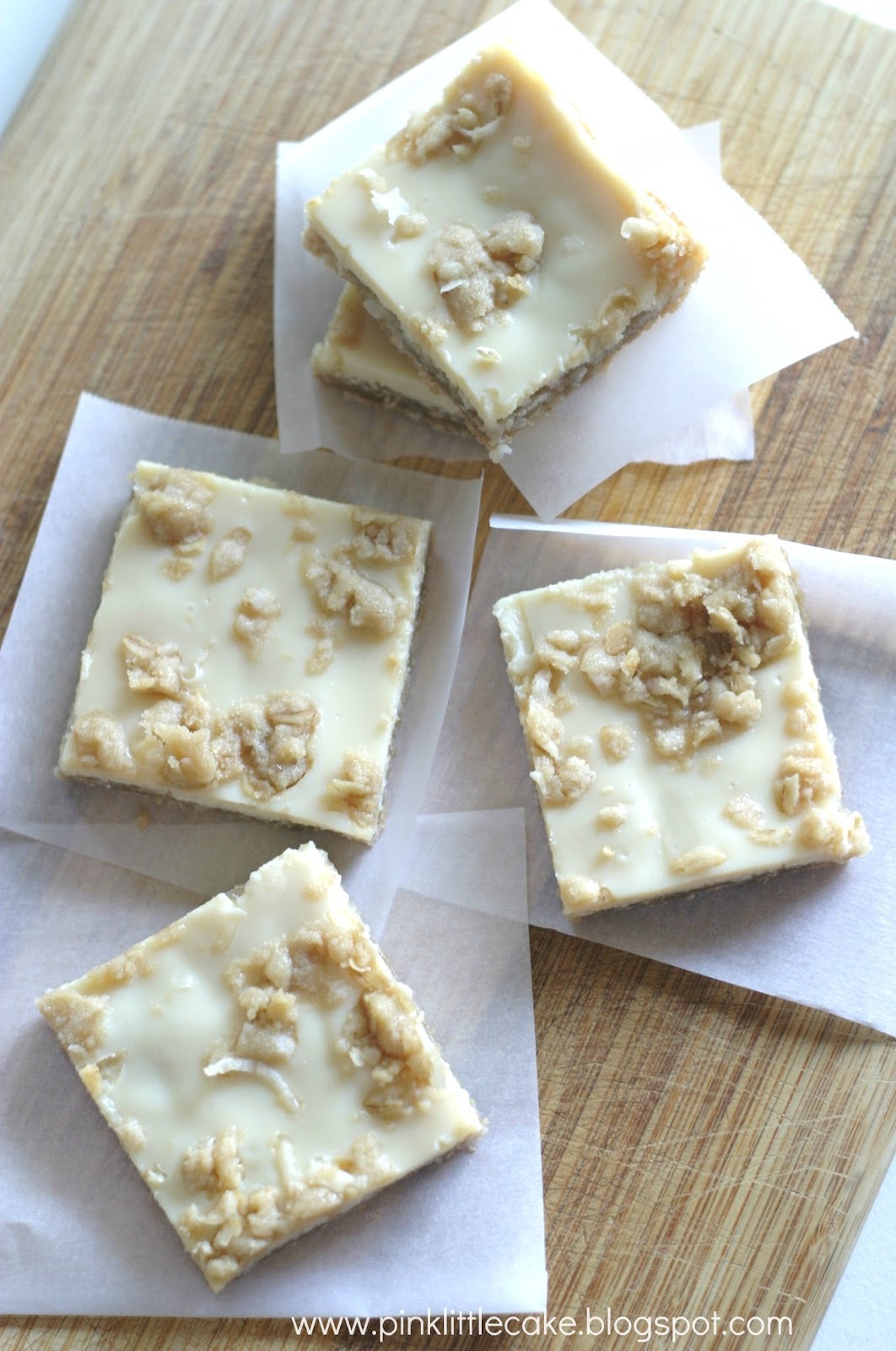 Pink Little Cake Lemon and Cococut Squares