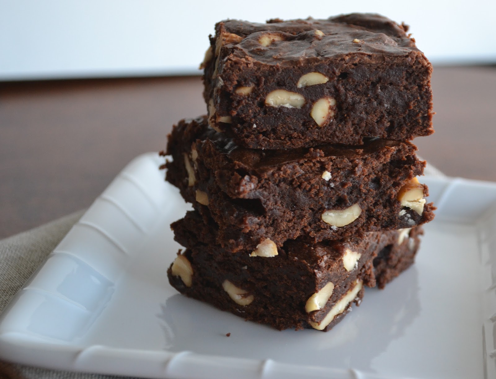Candy Girl Classic Brownies with Salted Cashews