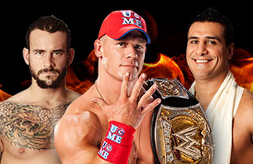 imagen de john cena a punto de enfrentarse a alberto del rio a cm punk
