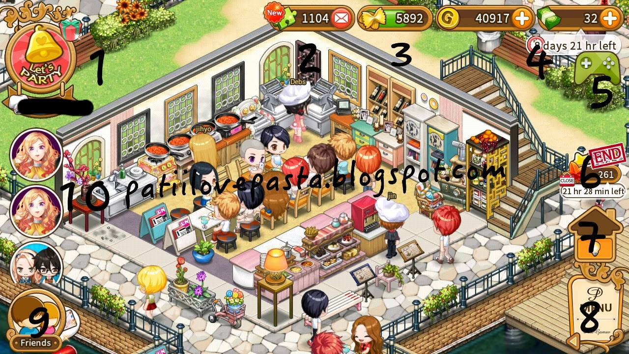 Pati I Love Pasta Guide Basic Game Feature (Beginner getting started