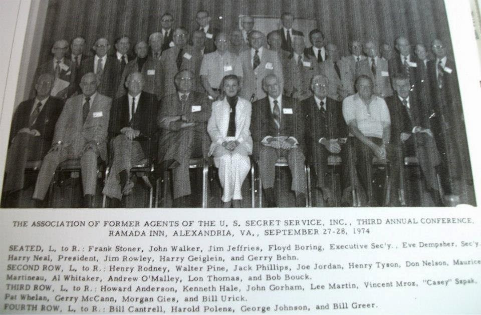 AFAUSSS: Former Secret Service Agent Association annual conference 1973--Behn, Rowley, Greer, etc