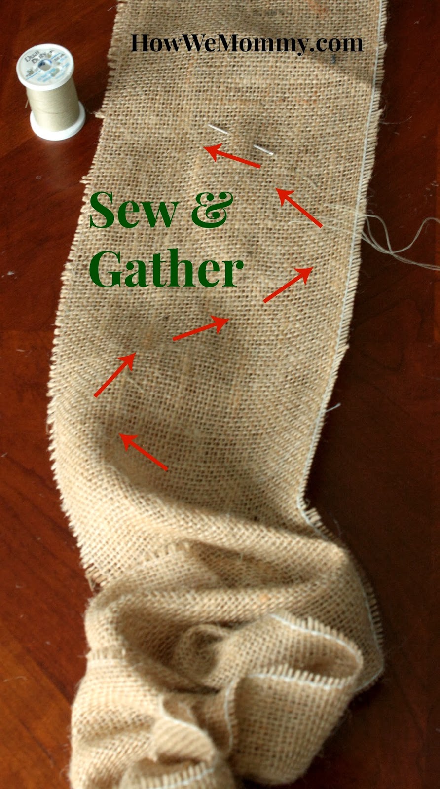 This is how we Mommy DIY Burlap Garland