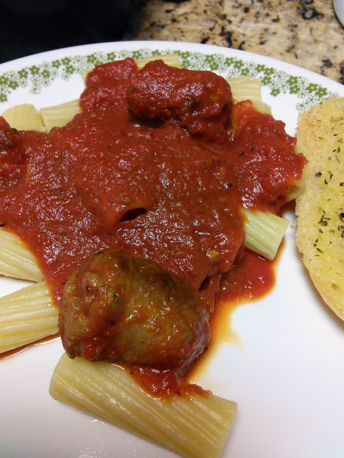 Hot Southern Mess Italian Sausage Gravy with Rigatoni