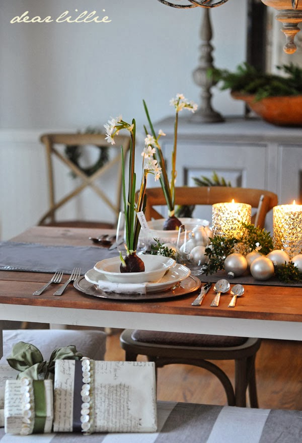Lillie hope Dear Lillie: Our Christmas Table Setting