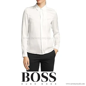 Queen Letizia Style HUGO BOSS Bedina blouse 