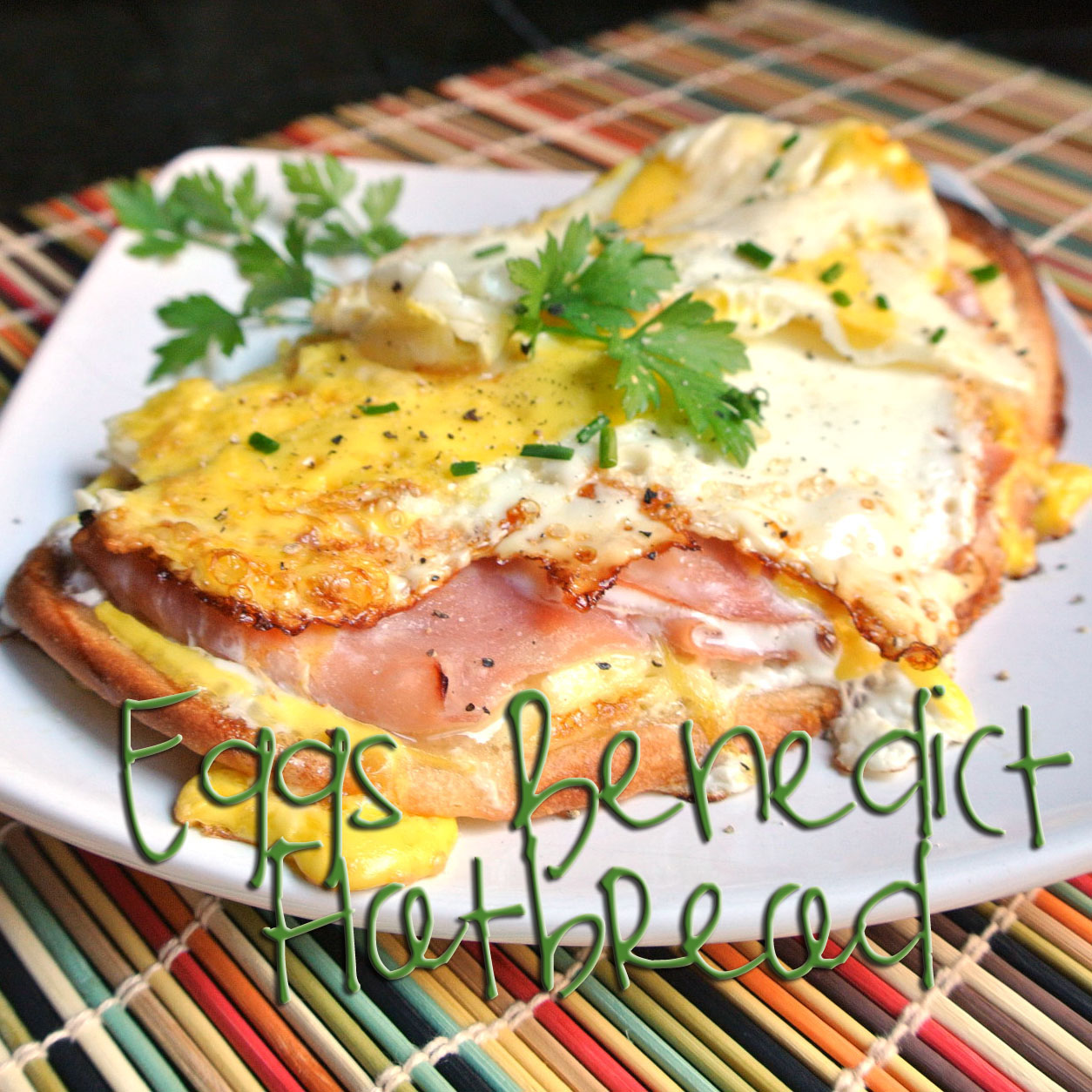 Mom, What's For Dinner? Eggs Benedict Breakfast Flatbread