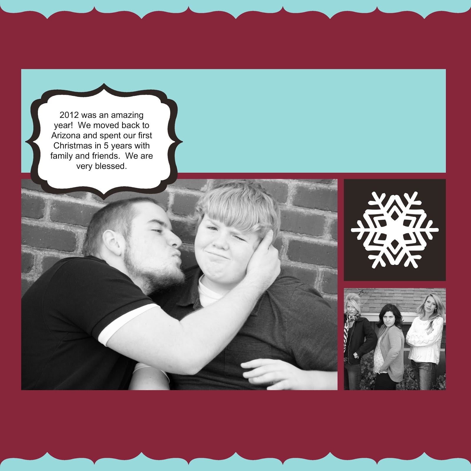 My christmas album Creating scrapbook pages isn't the only thing you can do with the software. You can create cards