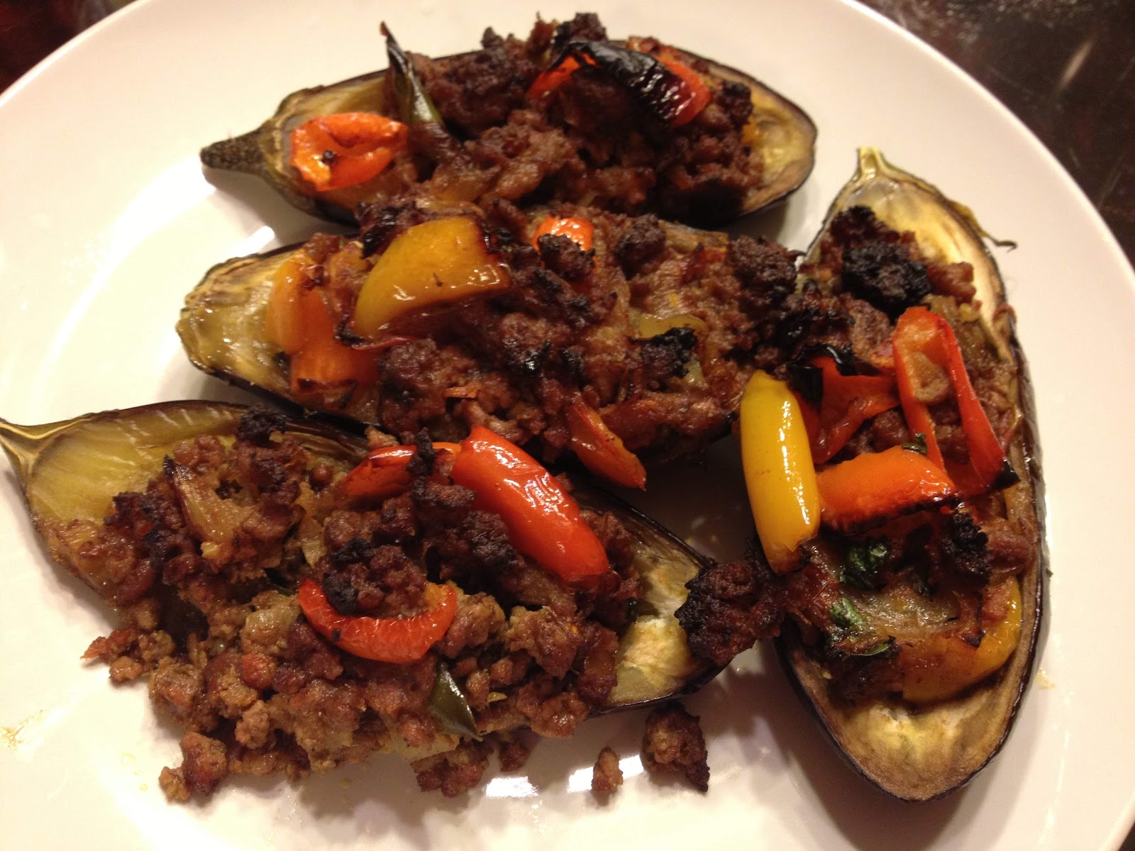 Lamb Stuffed Eggplant
