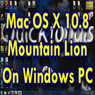 run mac os x 10.8 or 10.8.2 on windows