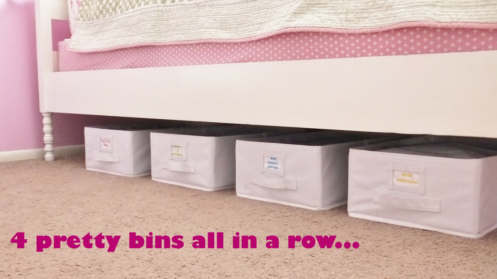 Fresh Coat of Paint Labeled UnderTheBed Storage Bins
