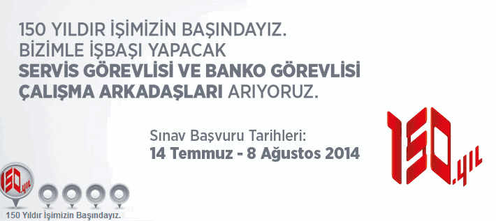 Banka Sinavlari Ziraat Bankasi Servis Ve Banko Gorevlisi Alim Ilani 2014