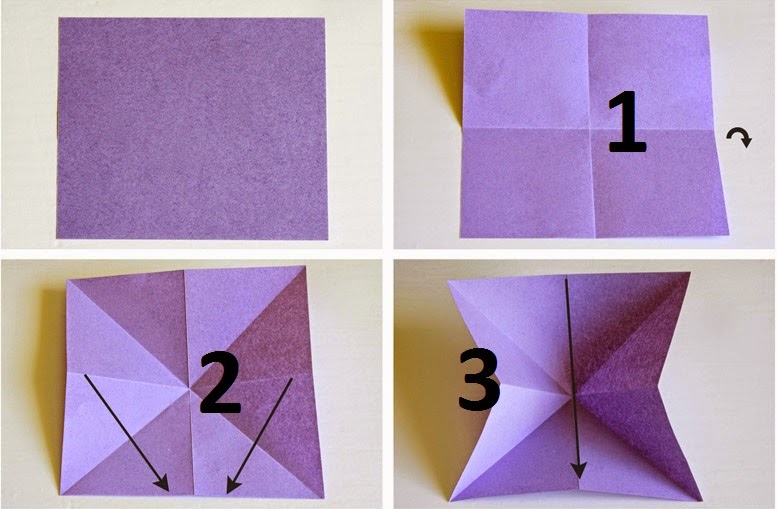 how to make Origami Butterfly step by step