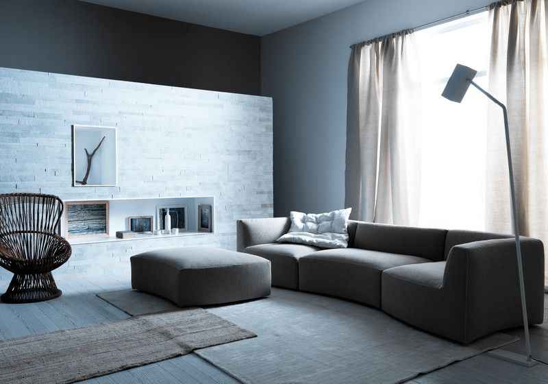 10 Salas con sofás color gris Salas con estilo