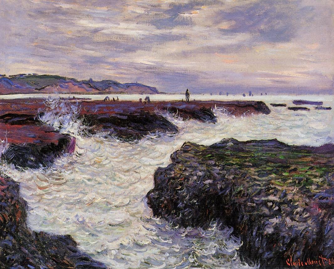 Les Rochers à marée basse, Pourville (1882) Les Rochers à marée basse, Pourville (1882)
