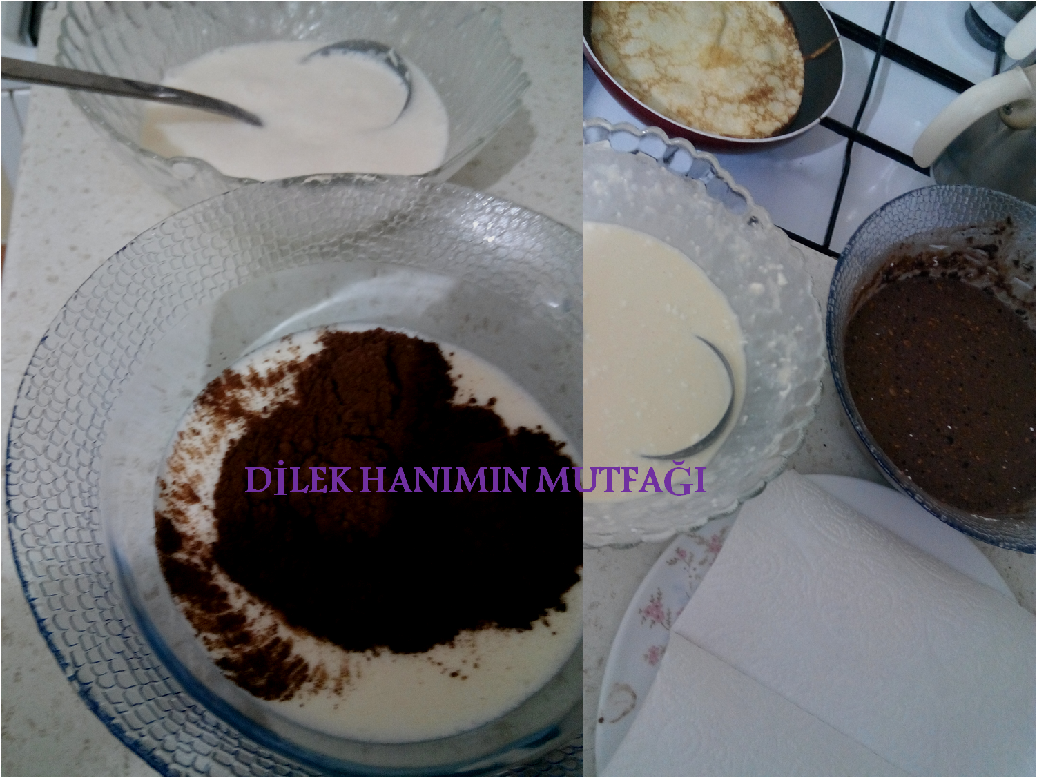 KAKAOLU SADE KREPLİ YAŞ PASTA DİLEK HANIMIN MUTFAĞI